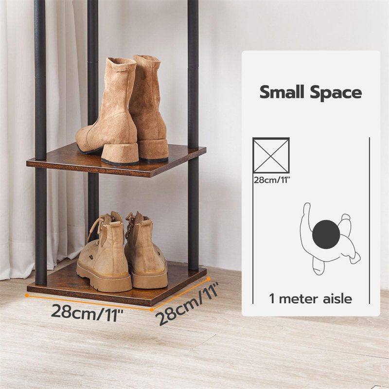 High Narrow Shoe Rack 8-Layer Vertical Shoe Rack Suitable For Small Space Corner Shoe Rack