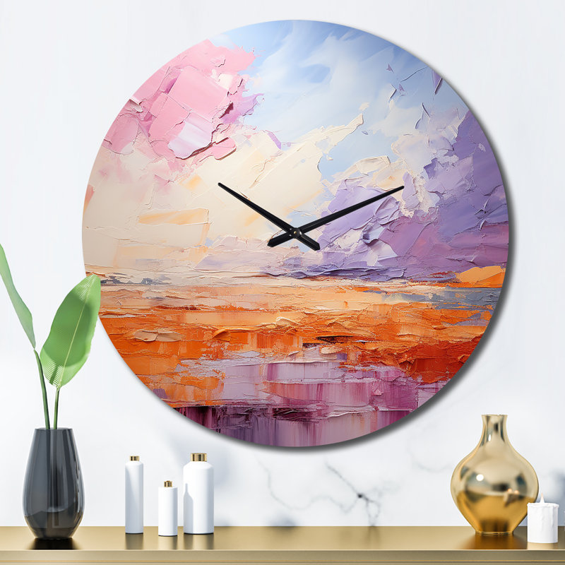 Horloge murale Blush Horizon II, Grand