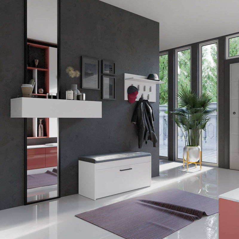 Shoe Storage Cabinet, White