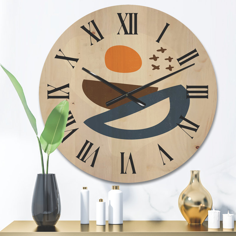 Horloge murale abstraite I, Moyen