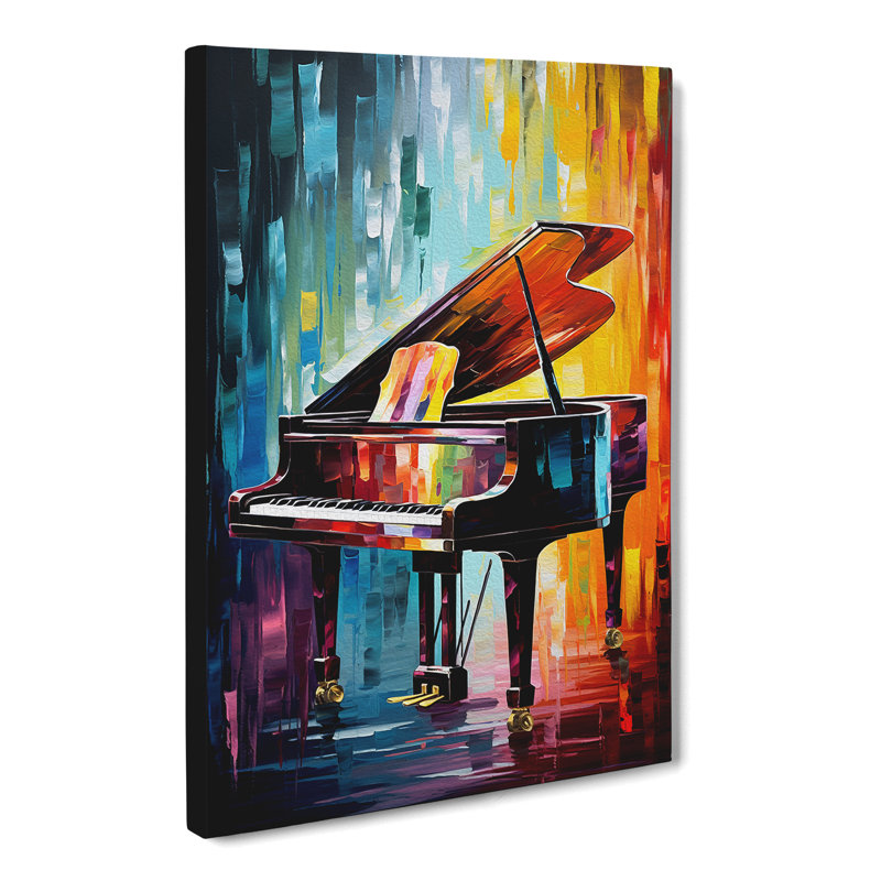 Piano Abstract - Wrapped Canvas, 50cm H x 35cm W x 3cm D