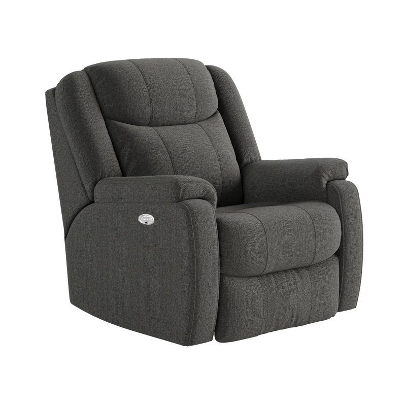 Hercules Dual Power Wall Recliner, Charcoal Velvet