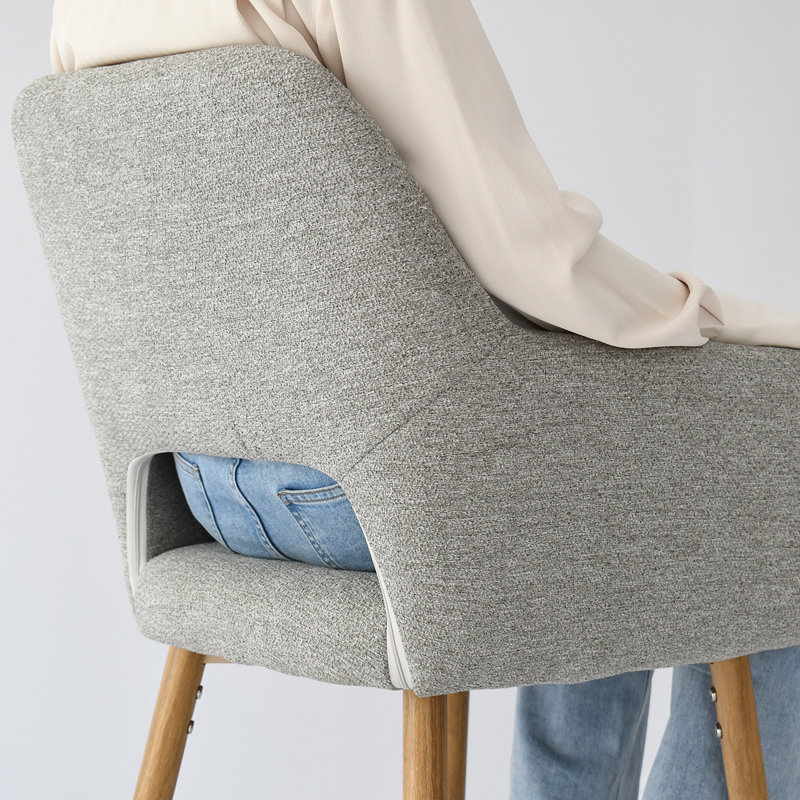 Benjain Counter Stool With Arm, Gris