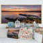 Dramatic Sunrise Lake - Print on Canvas-472880996-472880997