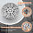 Modern 6-Spray Patterns With 1.8 GPM 6 In. Wall Mount Rain Fixed Shower Head-113722408