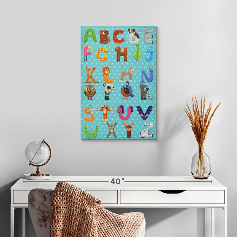 Ashelle - Alphabet en forme d'animal, H 24 po x l 16 po