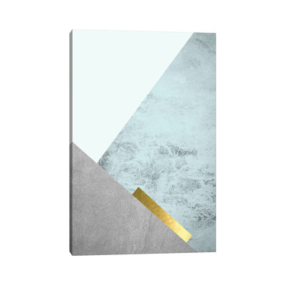 Steelpix Metal Canvas - Turquoise Mountains III by Urban Epiphany