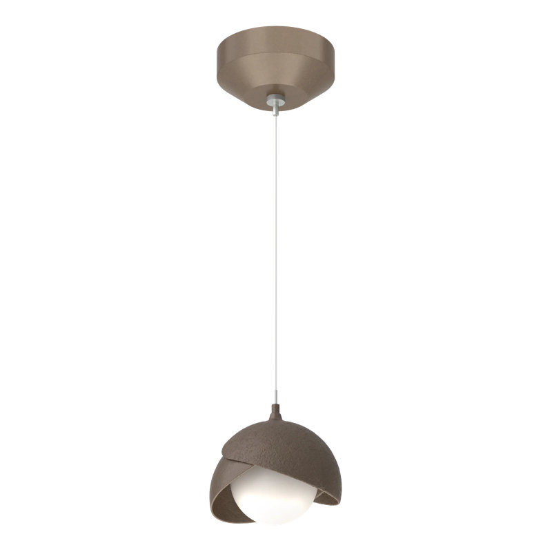 Brooklyn 1 - Light Single Globe Pendant, Bronze, Bronze