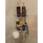 Ensemble de 2 tablettes de douche d'angle adhésives en acrylique, antirouille.