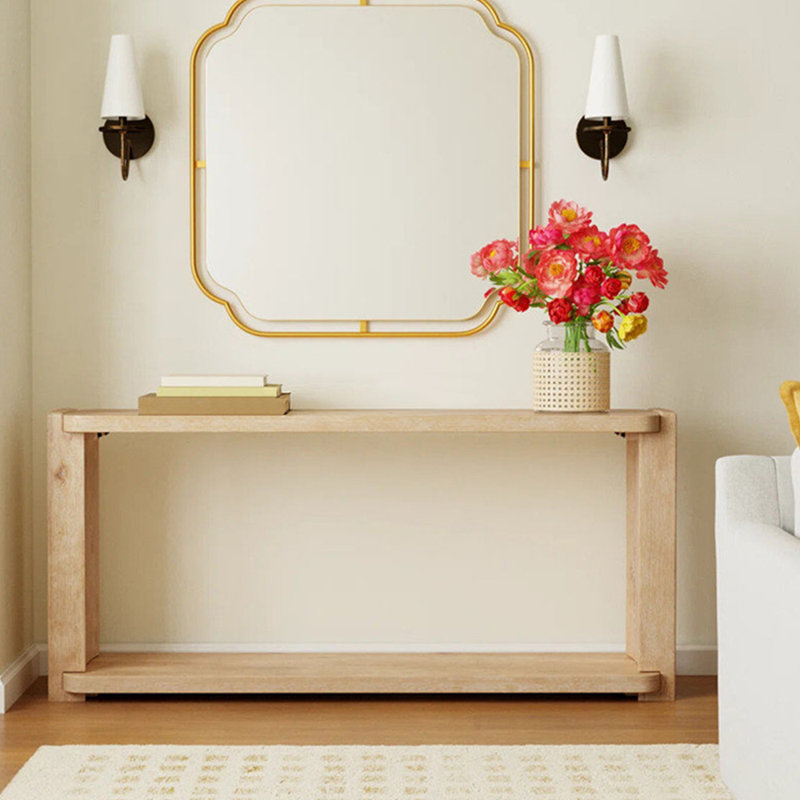 Console simple de style français, H 31,9 po x l 70,9 po x P 15,7 po