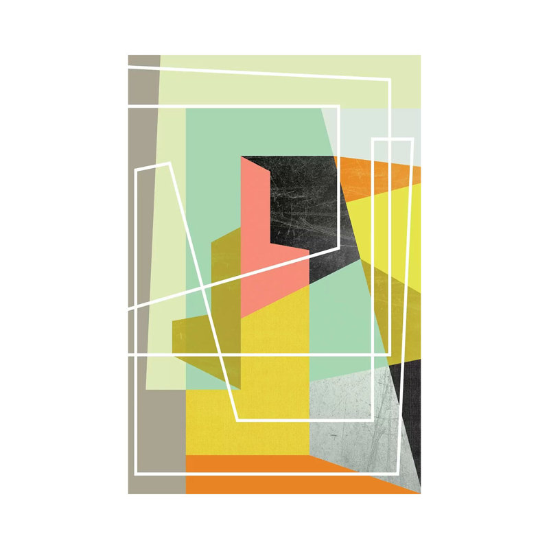 Color Block II by Susana Paz - Wrapped Canvas Gallery-Wrapped Canvas Giclée, 66.04 cm H x 45.72 cm W