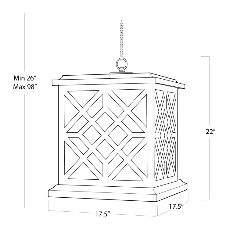 Chatham Wood Lantern, White