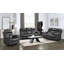 Upholstered Home Theater Seating with Cup Holder