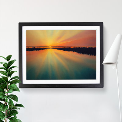 Watercolour Sunrise - Single Picture Frame Print
