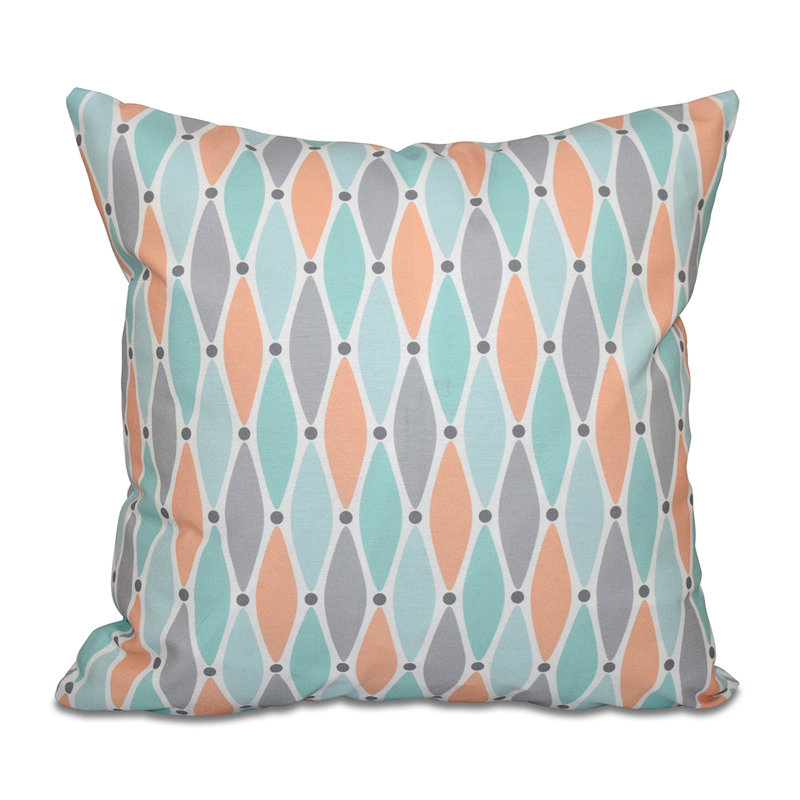 Housse et insert de coussin de plage, Aqua, H 18 po x l 18 po