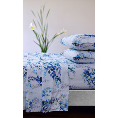 Microfiber Floral Sheet Set