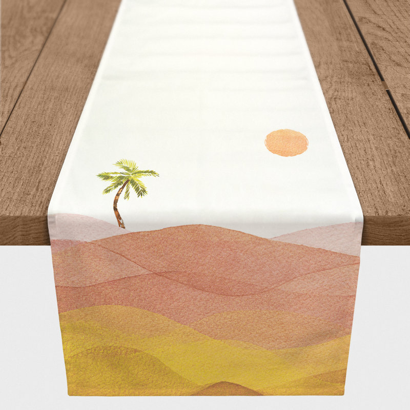 Ancilla Rectangle Polyester Table Runner, 90" x 16"
