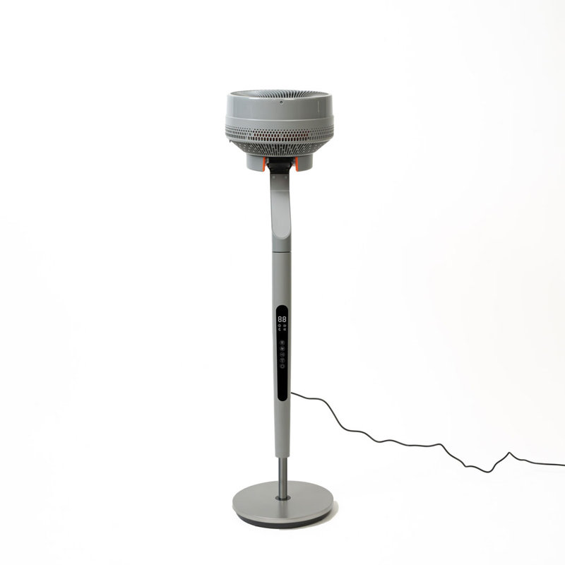 Ventilateur de piédestal 9 vitesses 9 po avec télécommande et oscillation multidirectionnelle Whisper