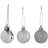 Silver Plastic Christmas Ornament Balls-1645610901