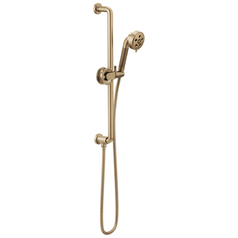 Litze® Slide Bar Handshower with H2OKinetic® Technology, Luxe Gold