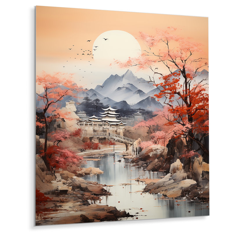«Voyage le long de la route de la soie», art mural I, H 32 po x l 16 po x P 1 po