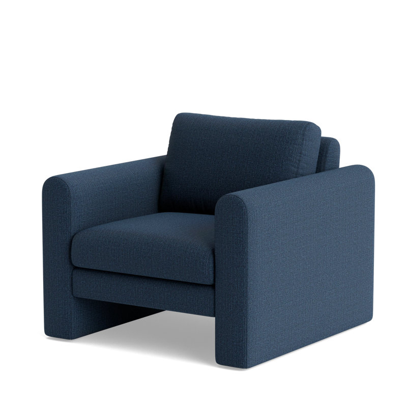 Knox Accent Chair, Performance Weave - Navy