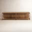 Open Plan Solid Wood Storage Bench-74868624