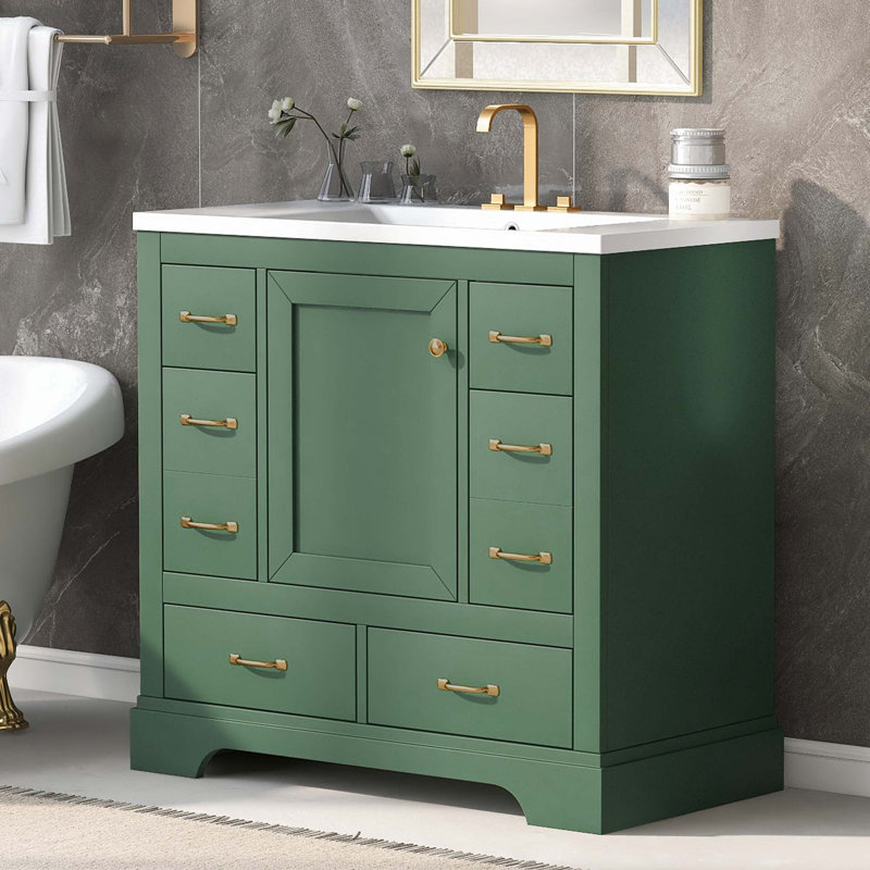 Meuble-lavabo simple avec plateau Pacen 36,00