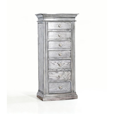 Nordic-style Multi-layer Solid Wood Jewelry Cabinet