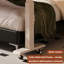 Bureau au-dessus de lit réglable en hauteur en bois massif 92,91 "Beige-130088669