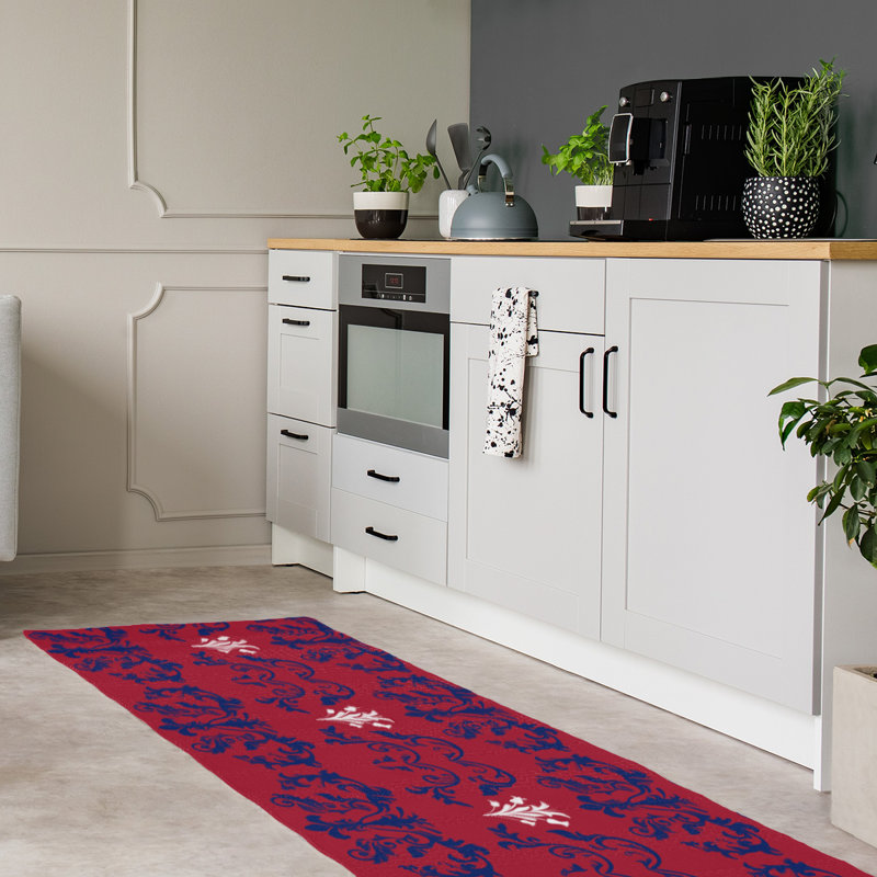 Tapis de couloir rouge