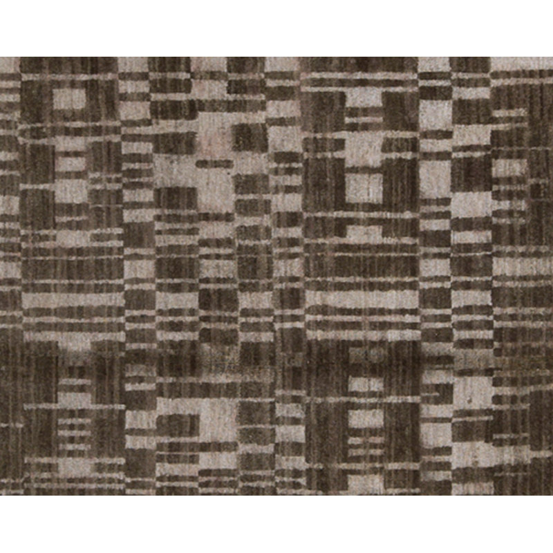 High-Quality Hand-Knotted Brown Area Rug