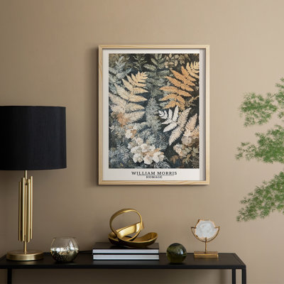 WM MORRIS Series DCCXXXVII Framed Print - Solid Wood