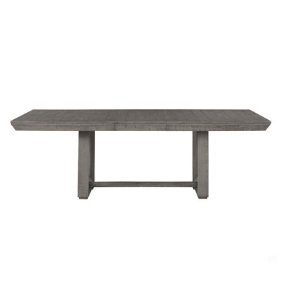 Modern Rustic Design Grey Finish 1Pc Dining Table With Separate Extension Leaf Casual Dining Room Furniture