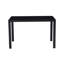 Table de salle à manger en verre trempé noir pour famille, capacité 4, 29,5 po x 47,5 po x 27,7 po, poids de 170 lb avec support de bureau et métal, noir, charge maximale