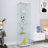 Inetta Glass Display Stand, Glass Display Cabinet, Curio Cabinet, Glass Stand, China Cabinet, Dining Cabinet with 4 Shelves and Door-2123594891-2116665574