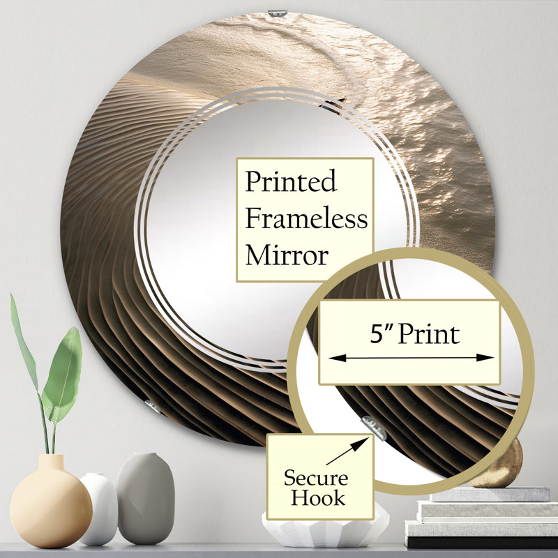 Miroir mural Zeneida, 24 po x 24 po