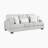Soliz 95.5" Track Arms Textured Microfiber Sofa