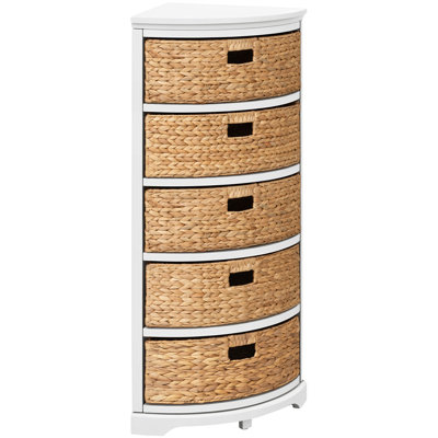 Solid Wood 5 Drawer Storage Drawers