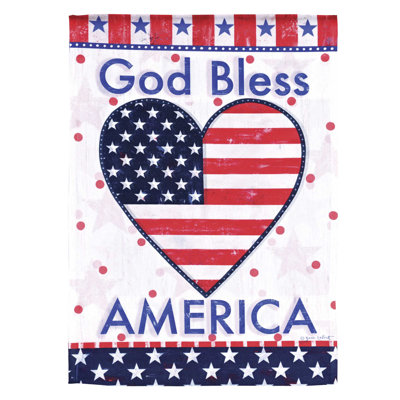 Drapeau «God Bless America» 13 x 18