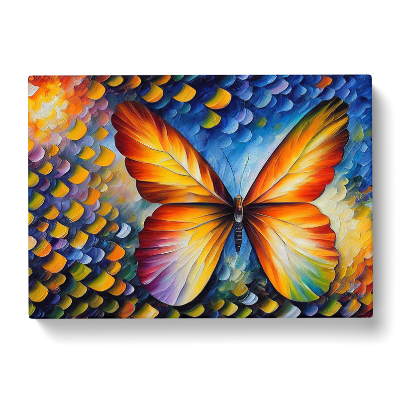 Exotic Butterfly - Wrapped Canvas Print, 35cm H x 50cm W x 3cm D