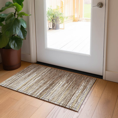  Machine Washable Indoor/Outdoor Chantille ACN996 Paprika Area Rug