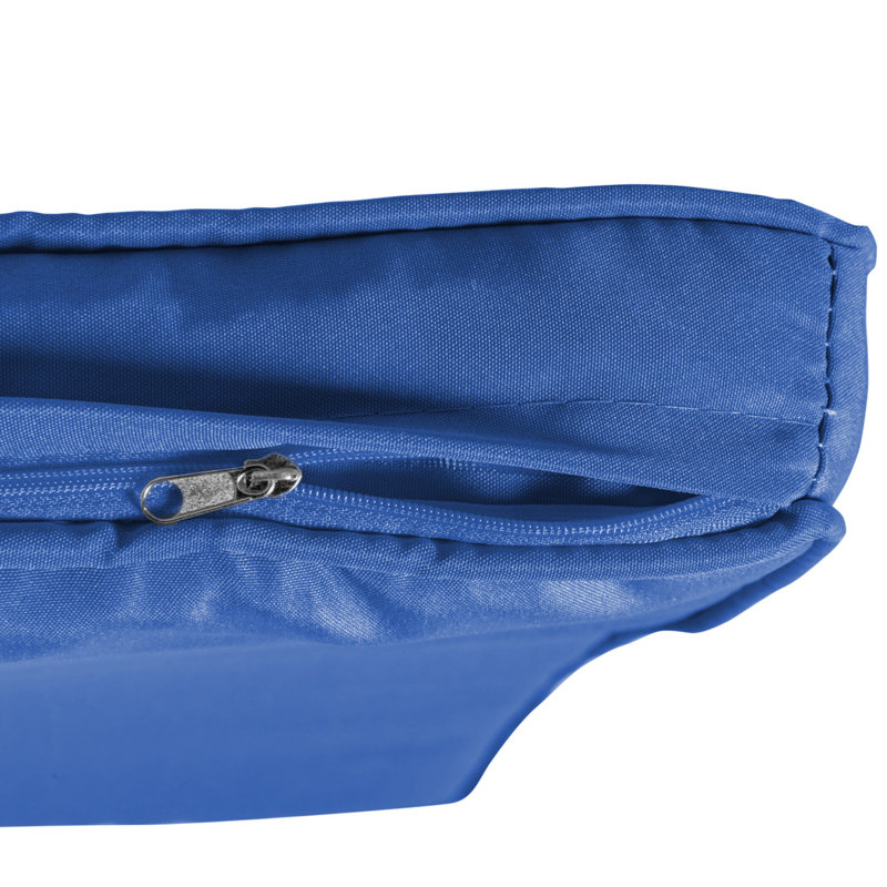 Banc de balançoire en osier pour 2 personnes avec coussins de jardin, Bleu