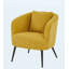 Fauteuil d'appoint en velours avec coussin-1005279766