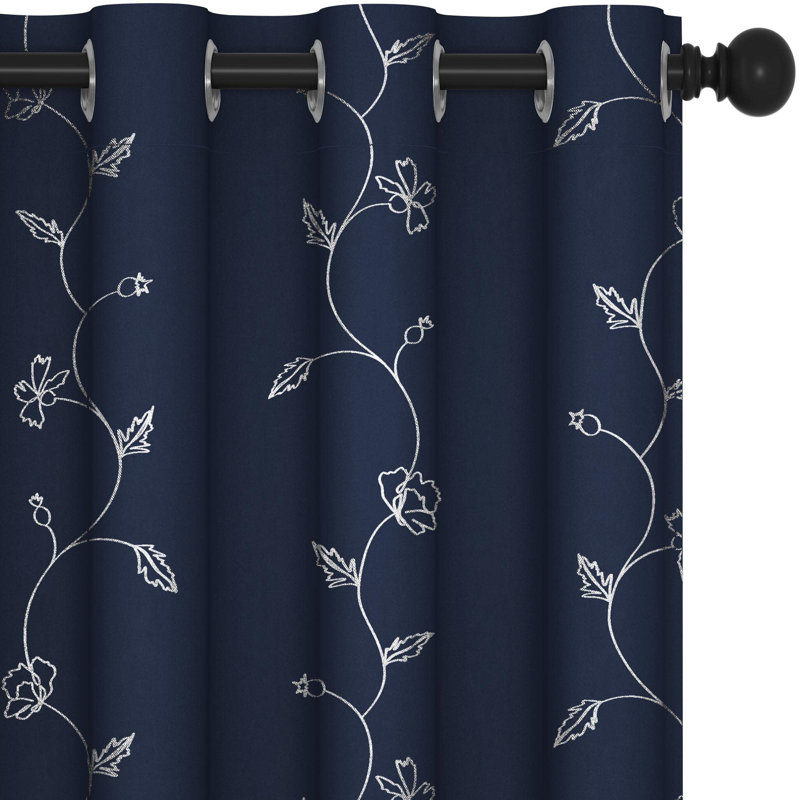 Room Darkening Curtain Pair, Khaki, 52" W x 63" L