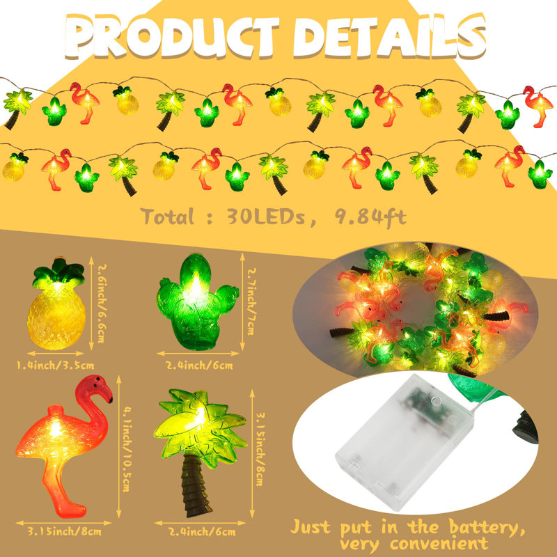 Kayse 30 - Bulb 118.08'' Battery Powered Fairy String Light