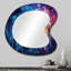 Midnight Cityscape Spectrum I - Irregular Cityscape Assymetrical Industrial Unique Wall Mirror-107230224