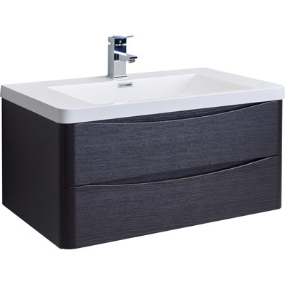 Alpharetta 35" Wall-Mounted Single Bathroom Vanity Set
