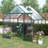 EverGrow Heavy-Duty Walk-In Polycarbonate Greenhouse with Sliding Double Doors, Adjustable Roof, and Anchored Aluminum Base-110204509-110204507