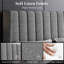 Upholstered Bed Frame with Channel Tufted Headboard-130850689-77082535